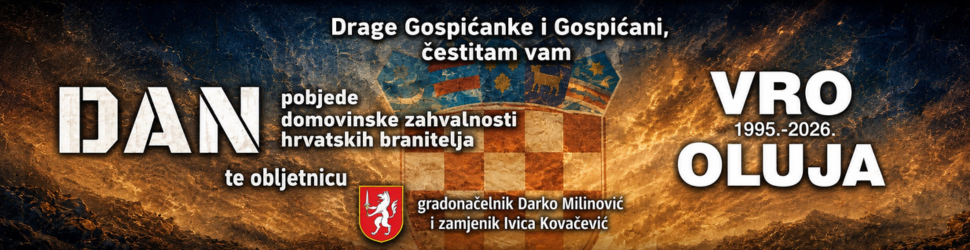 Grad Gospić Oluja 2026 čestitka