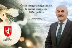 Čestitka gradonačelnika Grada Gospića povodom božićnih i novogodišnjih blagdana