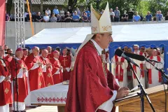 Pozdravni govor gospićko-senjskog biskupa msgr. Marka Mede na misi u Udbini