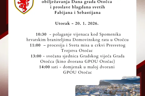 Otočac se priprema za obilježavanje Dana grada i blagdana svetih Fabijana i Sebastijana