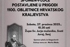Svečano otkrivanje spomen-ploče u Svetom Jurju povodom 1100. obljetnice Hrvatskoga Kraljevstva