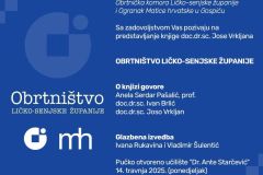 Najava: Predstavljanje knjige “Obrtništvo Ličko-senjske županije”