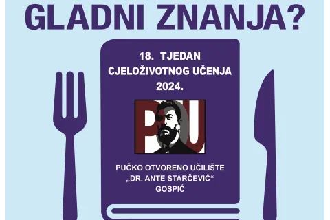 Tjedan cjeloživotnog učenja - besplatne radionice za djecu i odrasle u Pučkom otvorenom učilištu u Gospiću