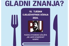 Tjedan cjeloživotnog učenja - besplatne radionice za djecu i odrasle u Pučkom otvorenom učilištu u Gospiću