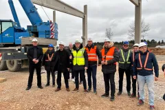 Župan Ernest Petry i predsjednik Uprave Pevexa Krešimir Bubalo obišli gradilište trgovačkog centra u Gospiću