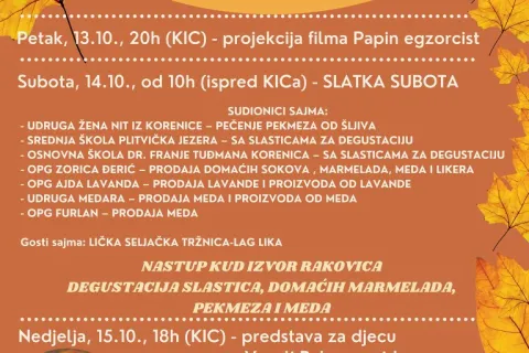 Jesenska čarolija u Korenici: Nezaboravan vikend ispunjen događanjima za sve