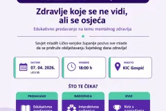 Obilježavanje Svjetskog dana zdravlja u Gospiću uz naglasak na mentalno zdravlje