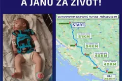 Sutra ujutro starta 243 kilometara duga humanitarna utrka od Plitvica do Aržana - “Josipu za rođendan, Janu za život!”