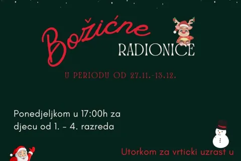 Božićne radionice u KIC-u Lovinac
