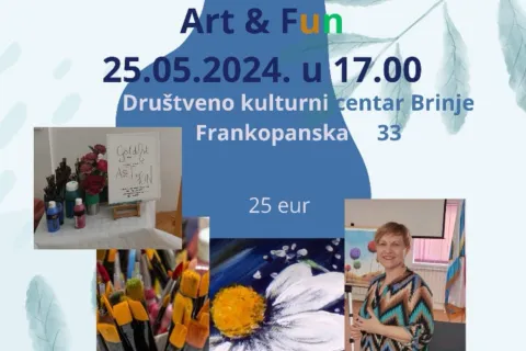 ART & FUN likovna radionica radi velikog interesa opet stiže u Brinje
