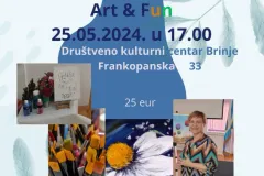ART & FUN likovna radionica radi velikog interesa opet stiže u Brinje
