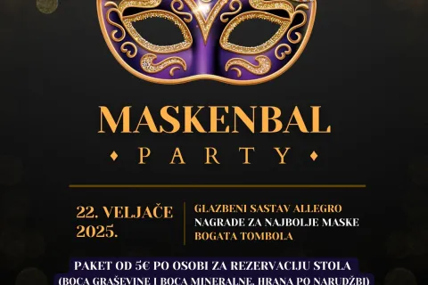 Maskenbal Party u Brinju - nezaboravna zabava uz glazbu i nagrade