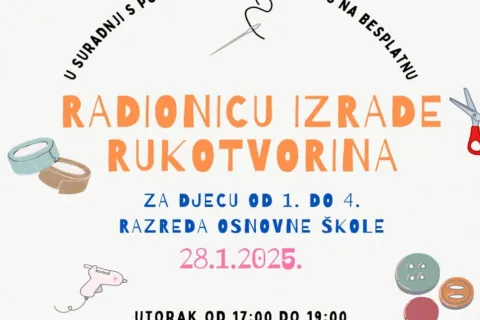 Radionica izrade rukotvorina za djecu u Područnoj školi Mušaluk