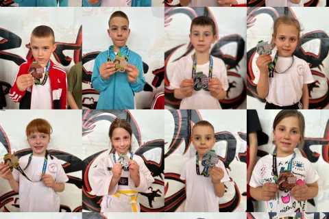 Berba medalja taekwondo klubova iz Like na Ozalj Openu 2025.