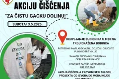 Pridružite se ekološkoj akciji u Otočcu “Za čistu Gacku dolinu!”