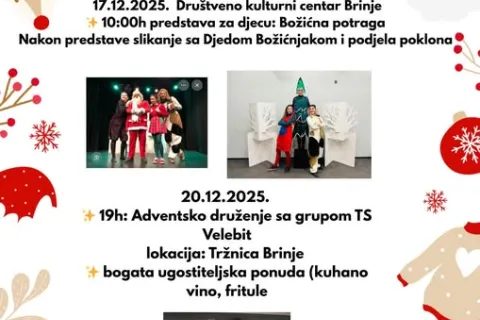 Nastavlja se Advent u Brinju uz dječji program i glazbene večeri