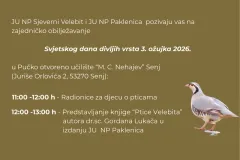 Sjeverni Velebit i Paklenica zajednički obilježavaju Svjetski dan divljih vrsta u Senju