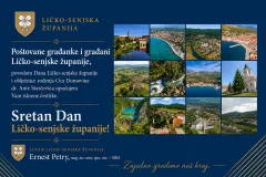 Čestitka župana Ernesta Petryja povodom Dana Ličko-senjske županije