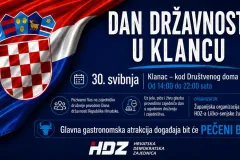 Proslava Dana državnosti u Klancu: HDZ Ličko-senjske županije 30. svibnja organizira veliko druženje građana