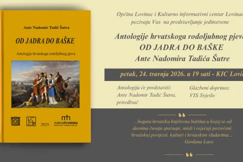 Predstavljanje knjige “Od Jadra do Baške – Antologija hrvatskoga rodoljubnog pjeva” u Lovincu