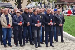 Gradonačelnik Gospića Milinović i zamjenik Kovačević na svečanom obilježavanju 33.obljetnice 133.brigade ZNG-a u Otočcu