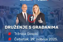 HDZ organizira druženje s građanima na Tržnici u Gospiću