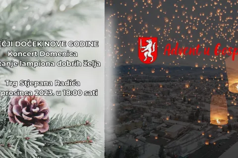 Advent u Gospiću: Dječji doček Nove godine na Trgu Stjepana Radića