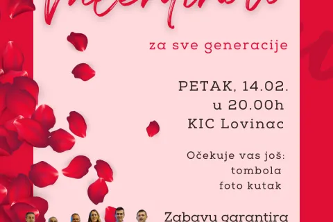 Dođite na Valentinovo za sve generacije u Kulturno informativni centar Lovinac