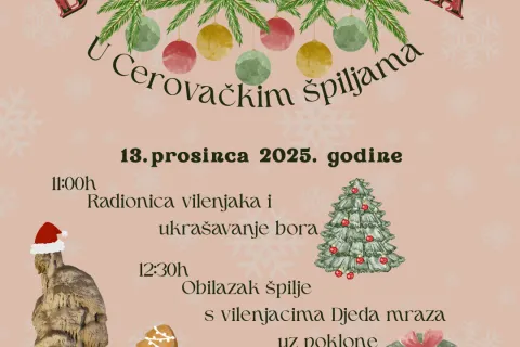 Božićna čarolija stiže u Cerovačke špilje!