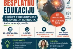 Besplatna edukacija za poduzetnike u Otočcu: Održiva produktivnost i prevencija burnouta