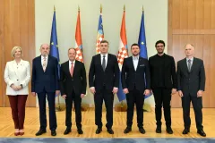 Dragica Jerkov među predstavnicima Hrvatske zajednice inovatora na prijemu kod predsjednika Milanovića