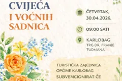 Karlobag organizira prodaju cvijeća i sadnica uz 30% popusta