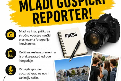 Otvorene prijave za ljetni program “Mladi Gospićki reporteri”