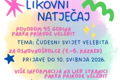 Likovni natječaj za učenike osnovnih škola povodom 45 godina Parka prirode Velebit