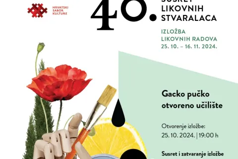 Izložba 40. Susreta likovnih stvaralaca u Otočcu - odabrano 87 radova u različitim tehnikama