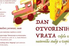 Dan otvorenih vrata Odjela za nastavničke studije u Gospiću