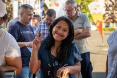 FOTO/Održane registracije za Hrvatski festival hodanja na Trgu Stjepana Radića u Gospiću