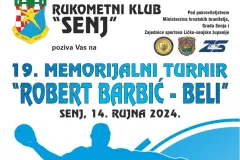 19. Memorijalni rukometni turnir “Robert Barbić-Beli” ovog vikenda u Senju