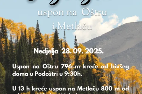 Doček jeseni na Metlači i Oštri uz Planinarsko društvo “Željezničar Gospić”