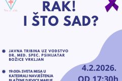 Javna tribina “Rak! I što sad?” u Gospiću povodom Svjetskog dana borbe protiv raka