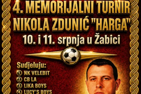 Žabica ponovno postaje središte malog nogometa – stiže 4. Memorijalni turnir “Nikola Zdunić – Harga”