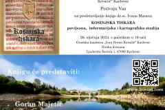 Kulturna večer u Karlovcu uz predstavljanje knjige “Kosinjska tiskara”