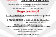 Traže se statisti za snimanje filma u Kosinju: Prilika za djecu, žene i muškarce, svi angažmani su plaćeni