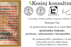 Predstavljanje knjige “Kosinjska tiskara” u Otočcu