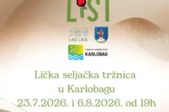Lička seljačka tržnica LiST sutra u Karlobagu
