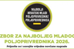 Poziv mladim poljoprivrednicima: Otvoren natječaj za izbor najboljeg mladog poljoprivrednika/ce u Hrvatskoj za 2026. godinu