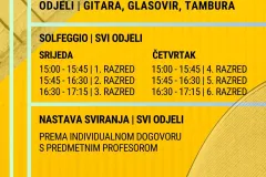 Početak glazbene škole u Gackom pučkom otvorenom učilištu Otočac