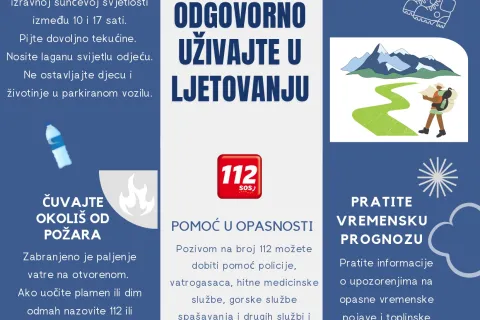 Odgovorno ljetovanje - Apel građanima i ključne smjernice za sigurno ljeto