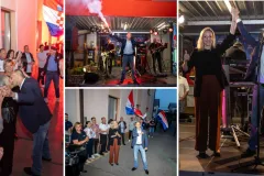 FOTO/Ernest Petry i Jasna Orešković Brkljačić dočekani uz baklje i pjesmu u Gospiću