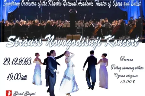 Uživajte u kraljevskom ugođaju: Straussov “Novogodišnji koncert” u Gospiću, pogledajte gdje i kada!